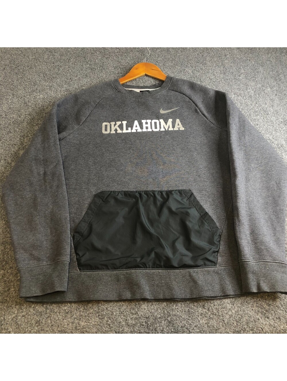 Nike Oklahoma Sooners Sweatshirt Mens XL Gray NCAA Football  Pullover Sweatshirt